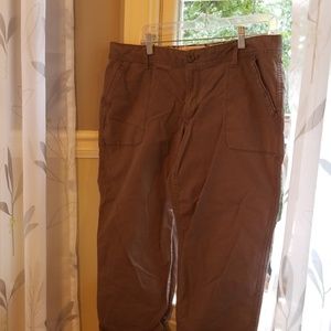 Cropped casual pants